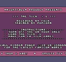 Image n° 7 - screenshots  : Tick, The